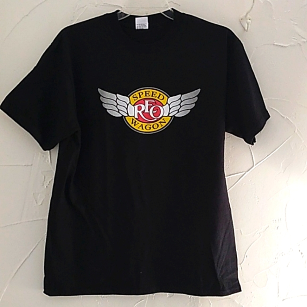 REO Speedwagon Band Logo T‎ Shirt  Size L 2010 Concert Tour T Shirt 100% Cotton